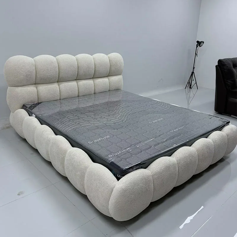 Cloud-Edge Bouclé Upholstered Platform Bed product view 2