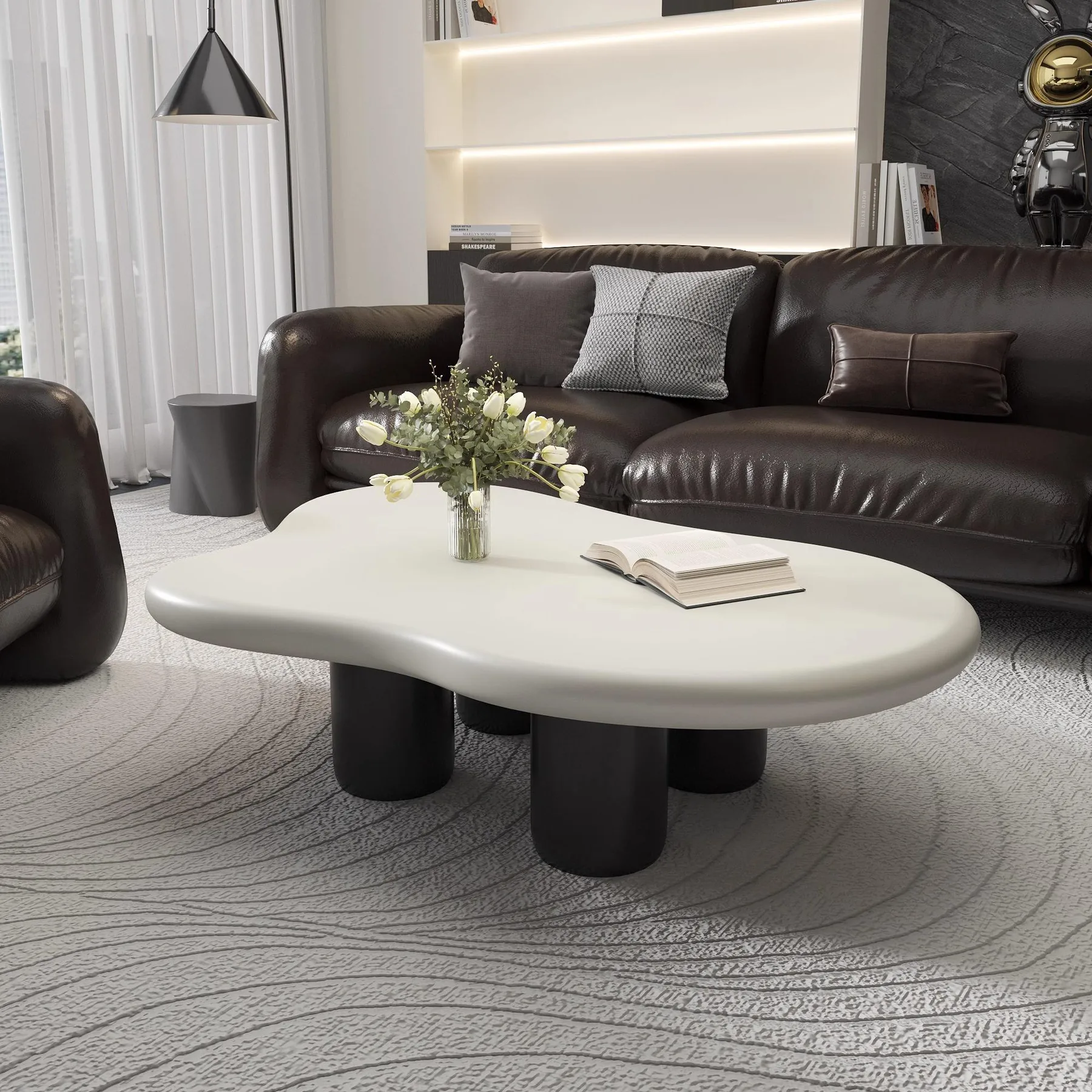 Organic Solid Wood Cloud Coffee Table product view 6