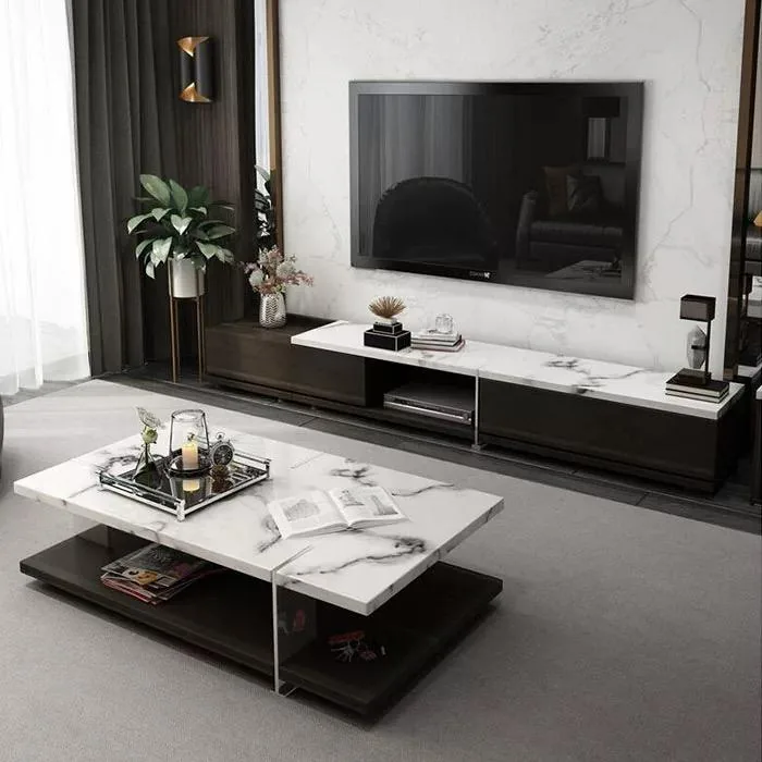 Extendable Coffee Table & TV Stand Set product view 2
