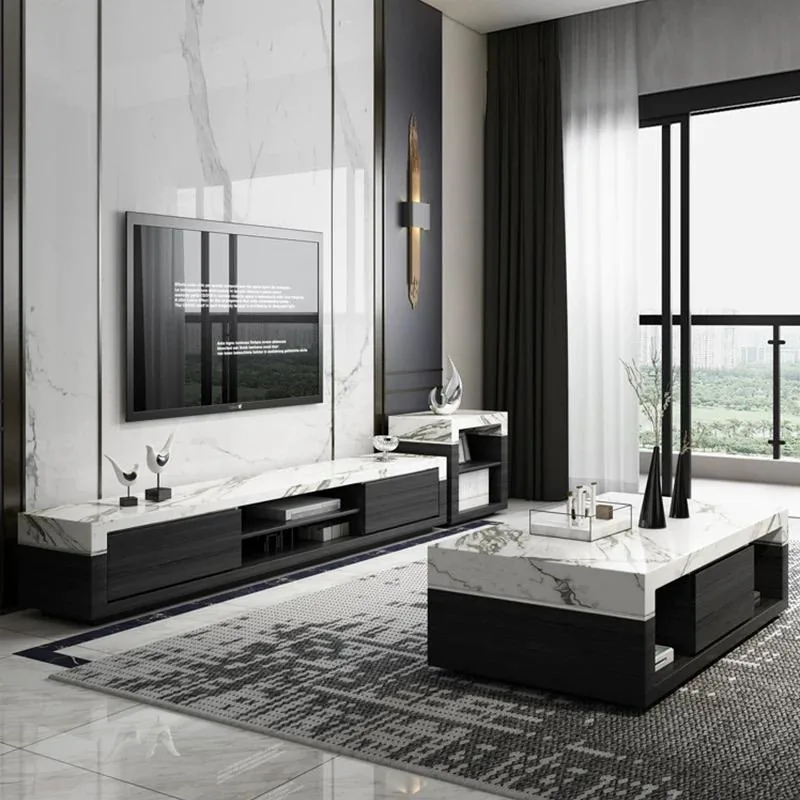 Extendable Coffee Table & TV Stand Set product view 3