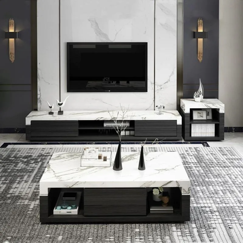 Extendable Coffee Table & TV Stand Set product view 4