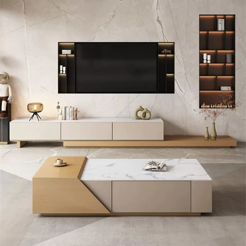 Extendable Coffee Table & TV Stand Set product view 5