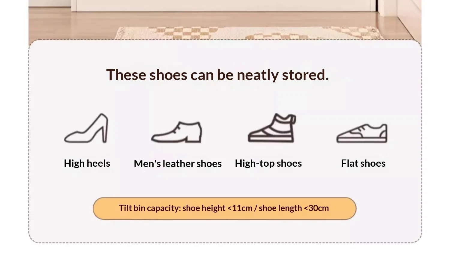 Modern Slim Multi-Tier Flip-Drawer Shoe Cabinet product view 18