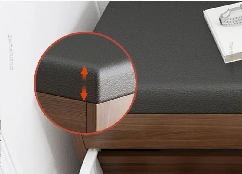 Upholstered Shoe Storage Bench with Flip-Down Door product view 5
